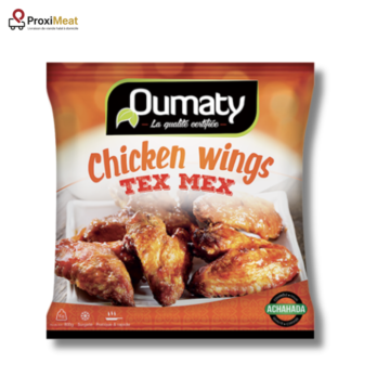 Chicken Wings Tex-Mex Halal surgelés Oumaty Certifié Achahada – 800gr