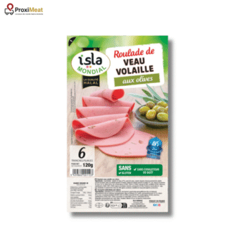 Roulade de Veau & Volaille aux Olives – 6 tranches (Certifié AVS)