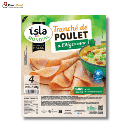 Tranché de Poulet à l’Algérienne – 4 tranches (Certifié AVS)