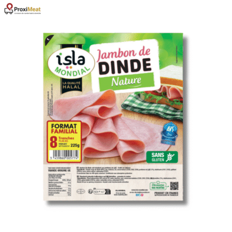 Jambon de Dinde – 8 tranches (Certifié AVS)