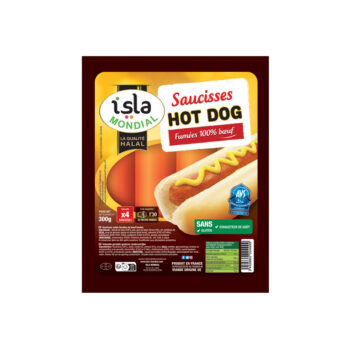 Saucisses Hot Dog Pur Bœuf (Certifié AVS) – 300 g